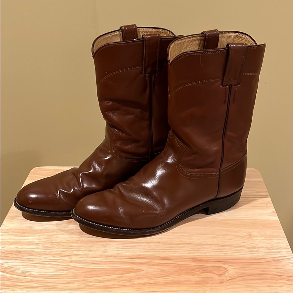 Men's Justin Boots brown size 12 D in great shape